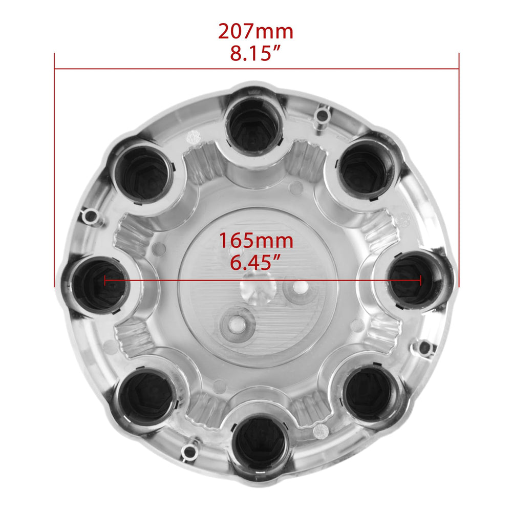 snobli center cap on truck wheel in driveway showing refreshed vehicle look