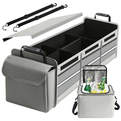 Snuopfy front view showing full 115L capacity and organized compartments for efficient packing