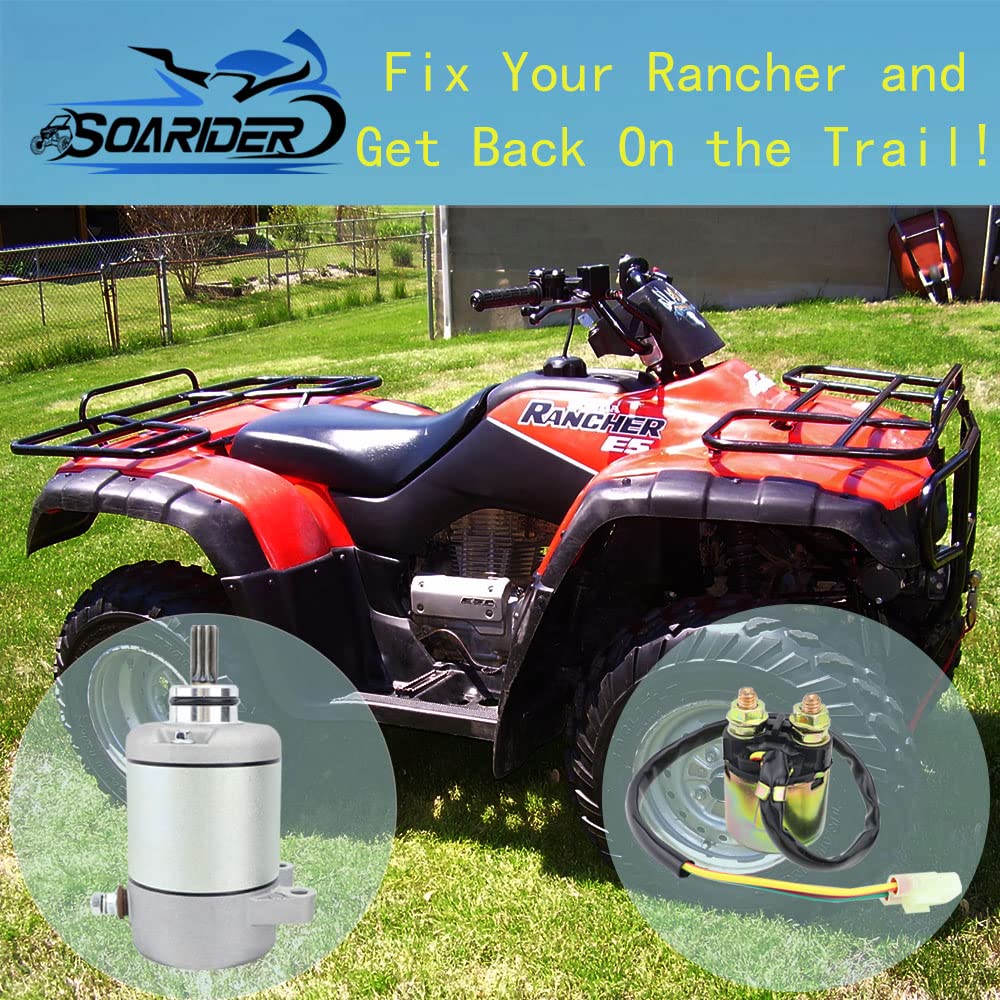 Soarider starter and solenoid laid out showing complete kit
