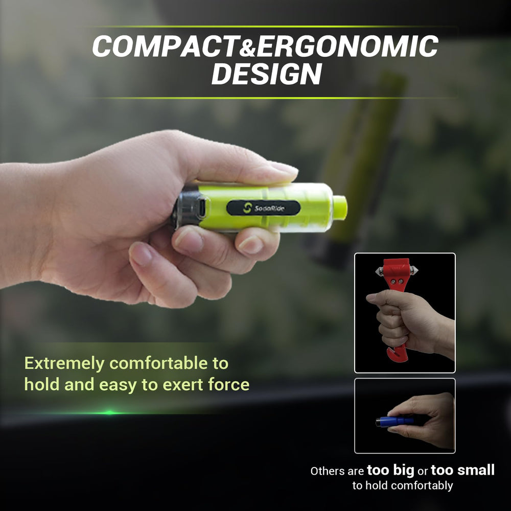 SodaRide tool next to keys to show scale and easy everyday carry convenience