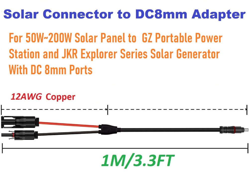SolarEnz cable connecting solar panel to power station demonstrating easy field use