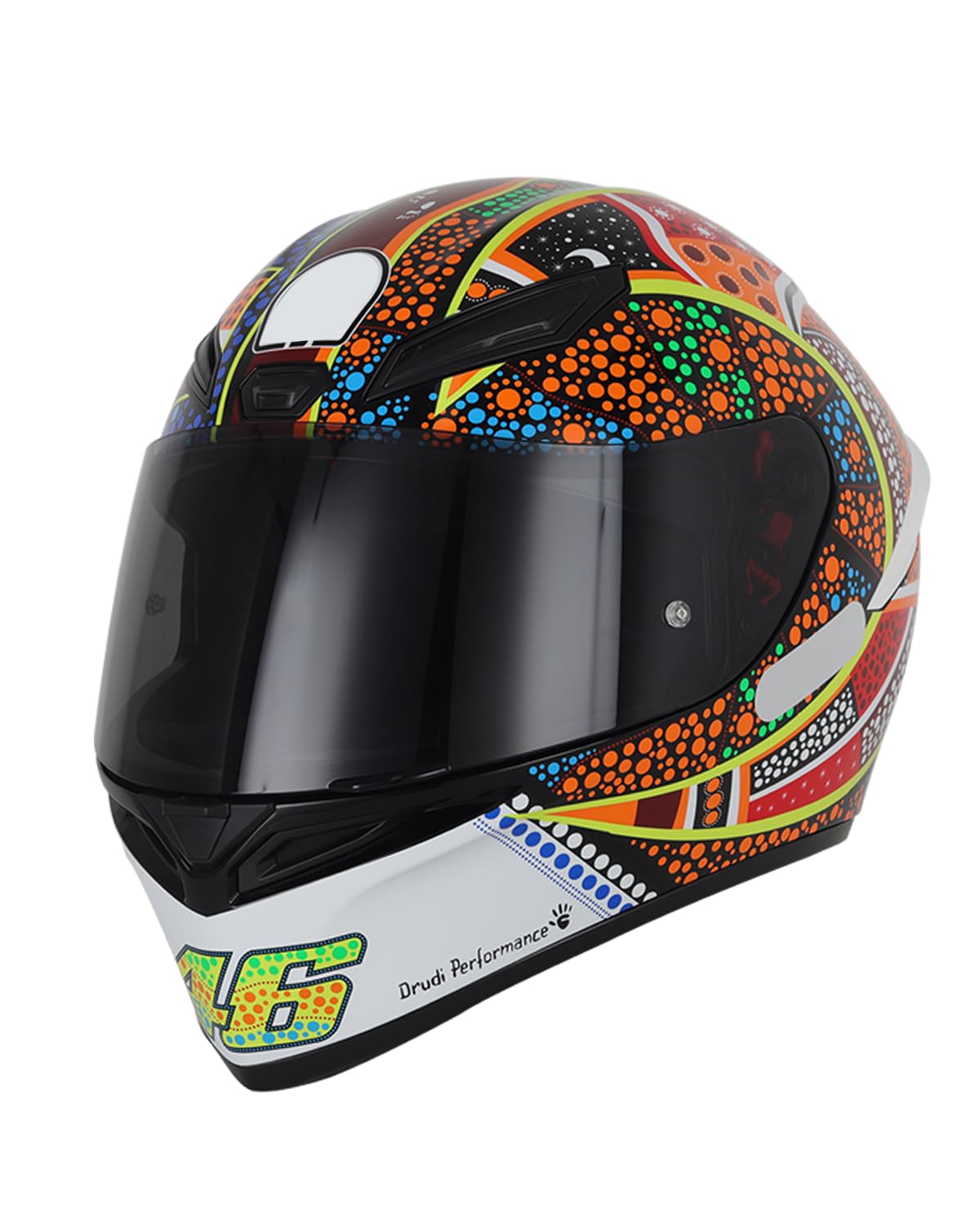 Soman deep smoke installed on helmet showing secure latch and no-rattle benefit