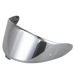 Soman RF‑1400 silver visor front view showing fit and finish, improves visibility
