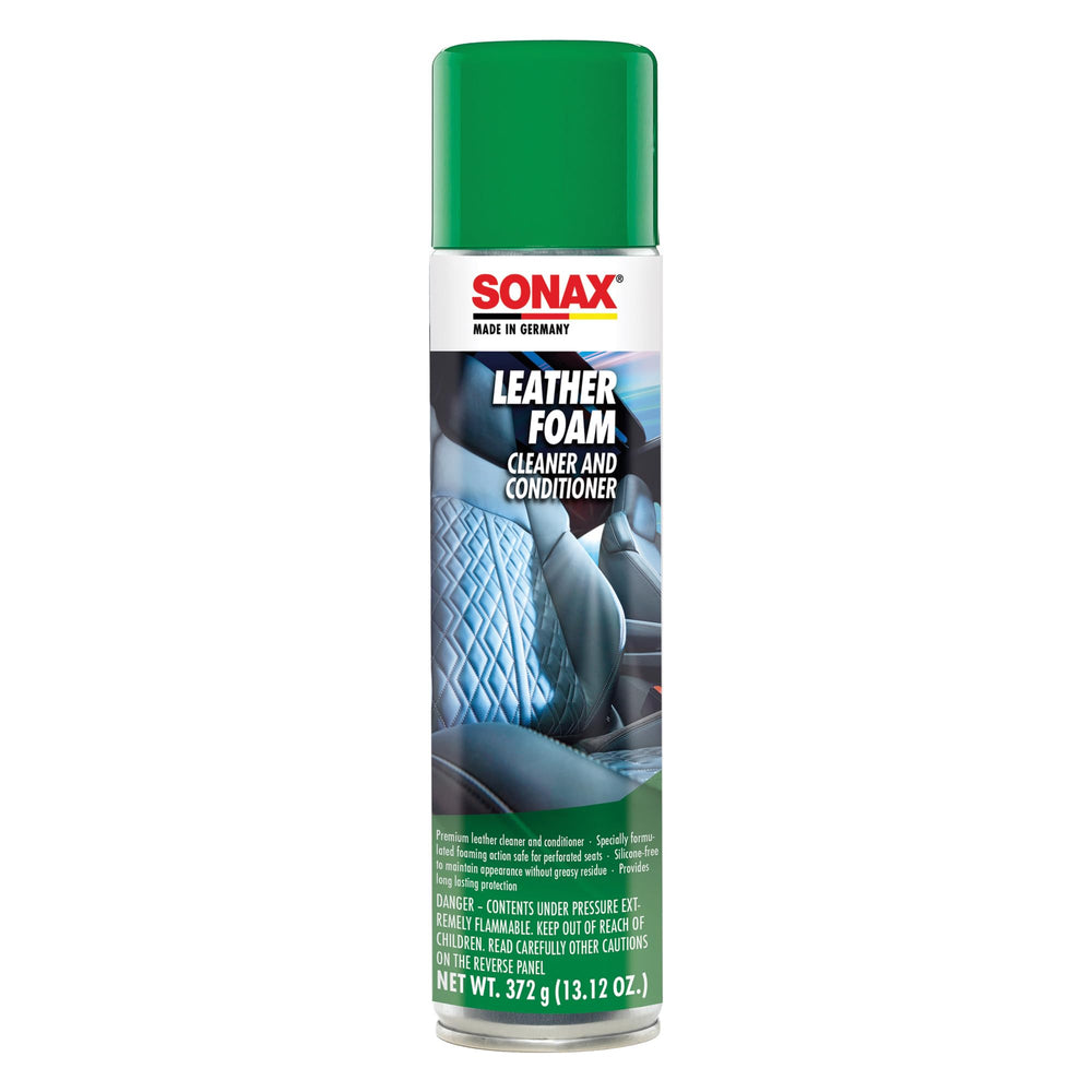 SONAX front label showing product name and bottle benefits