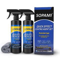 SOPAMI spray bottle front view showing clear label and capacity benefit