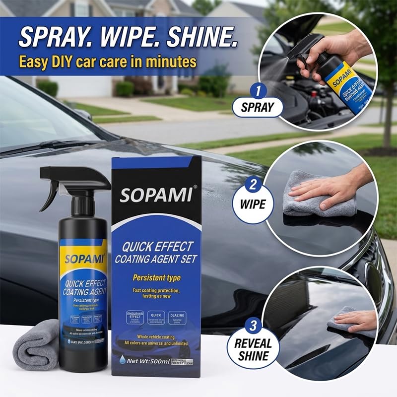SOPAMI headlight after application showing improved clarity and visibility