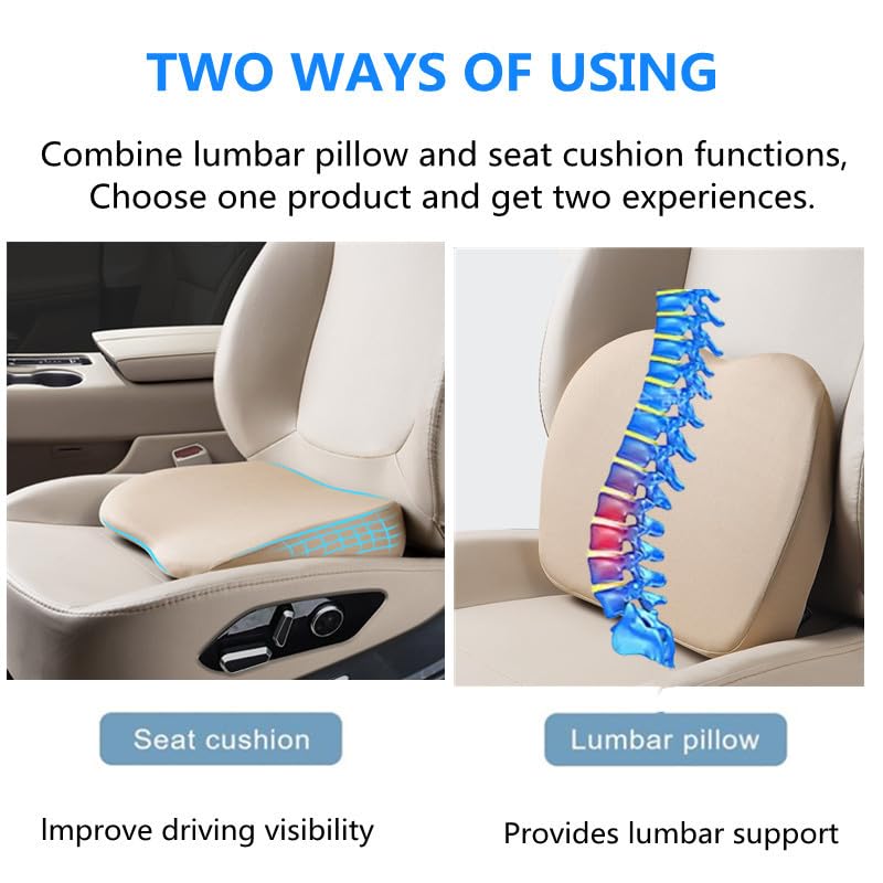 Sothuba used as lumbar support behind lower back for posture help