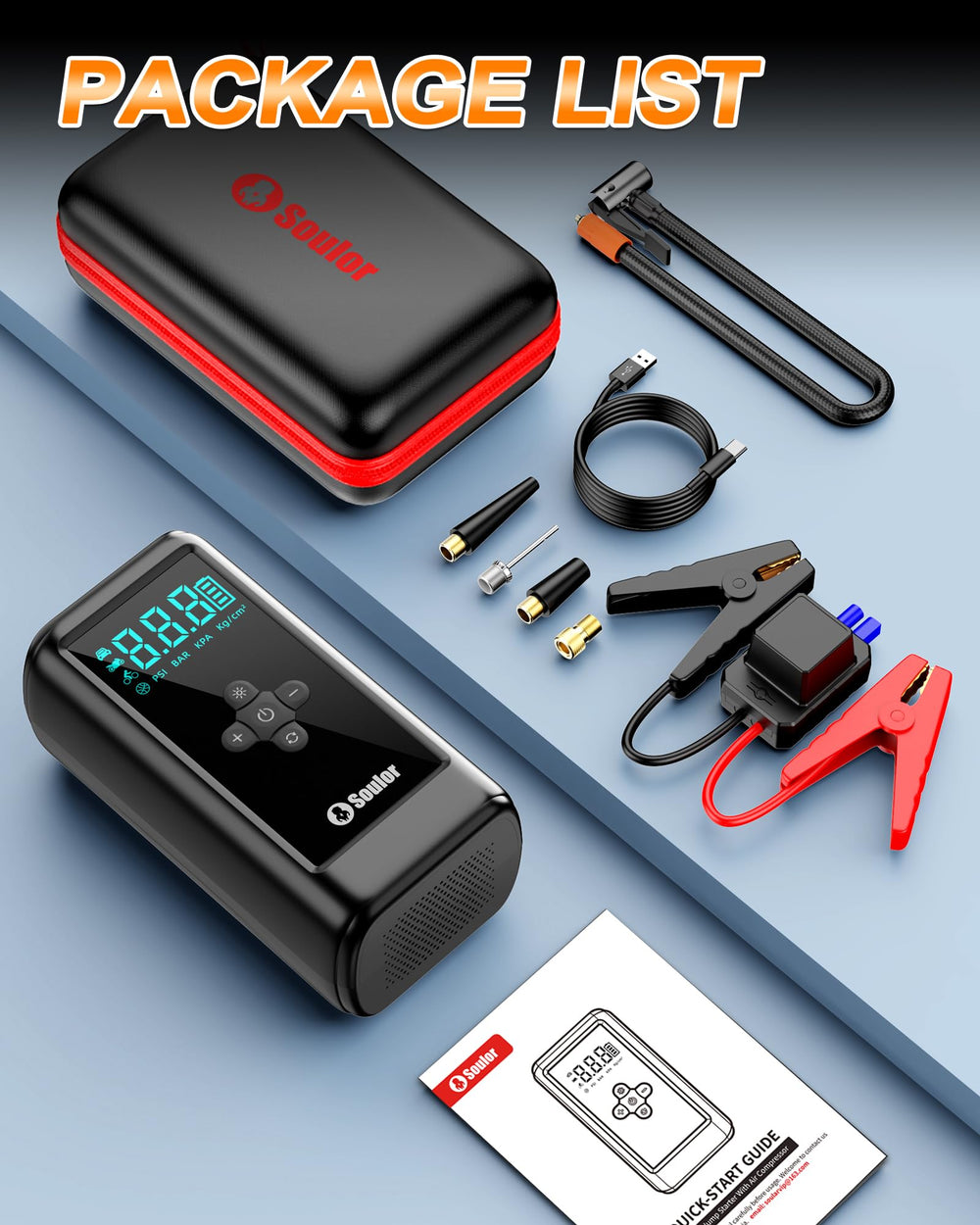 Soulor used at a campsite inflating gear and charging phone, useful for outdoor trips