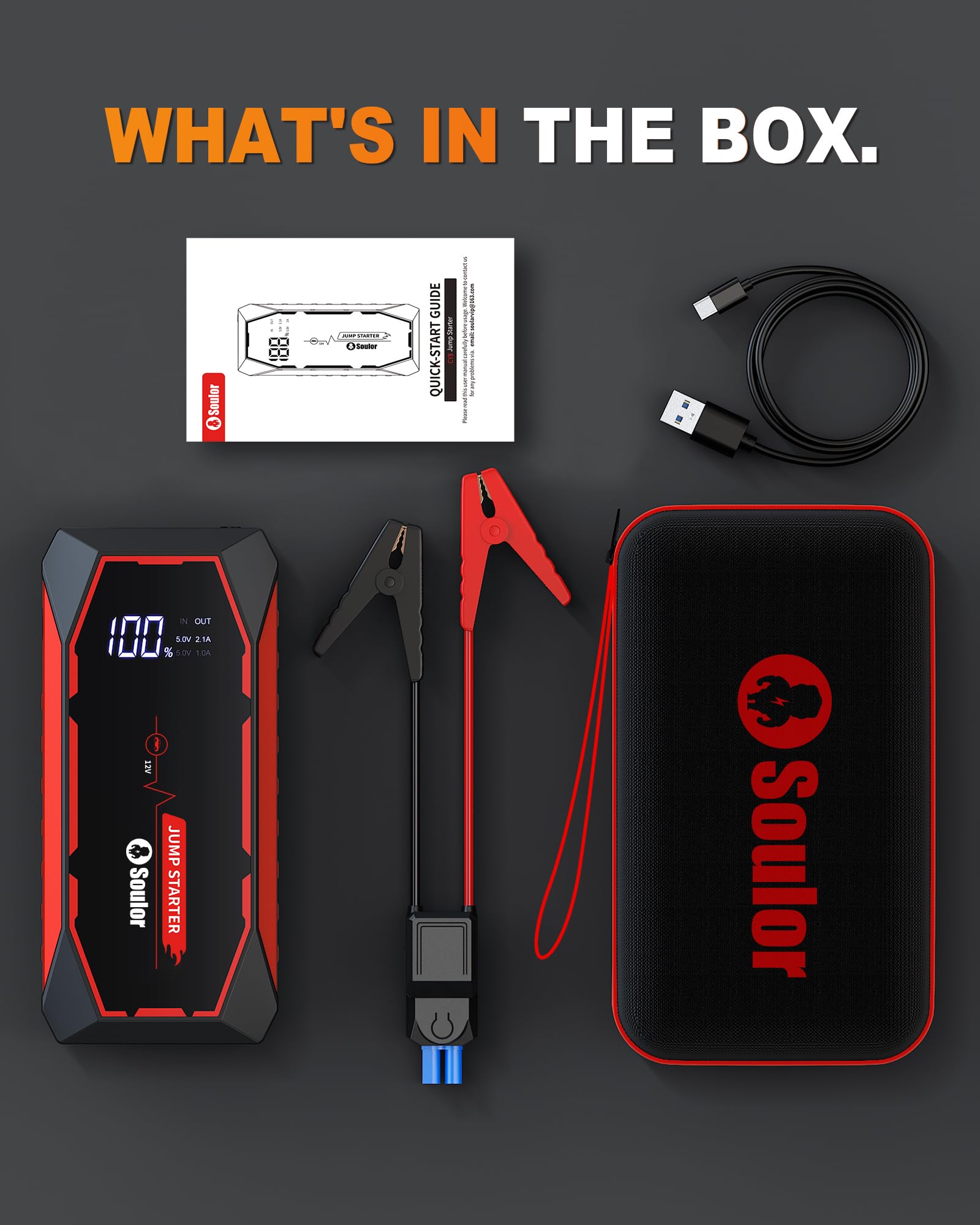 Soulor charging a phone via USB to provide backup power on trips