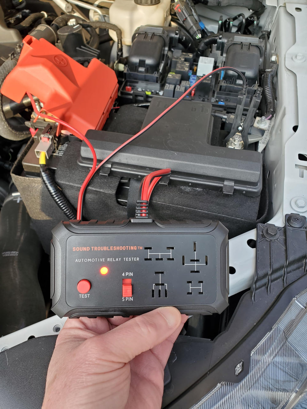 Sound Troubleshooting boxed kit ready for storage or transport with all included parts