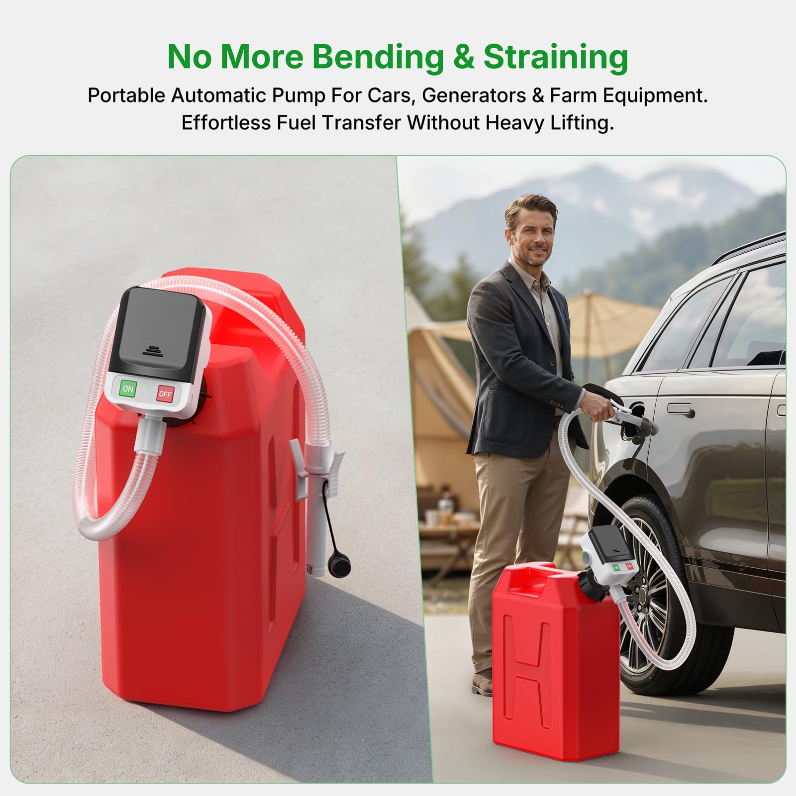 sowhat pump packed in drawstring bag showing easy storage convenience