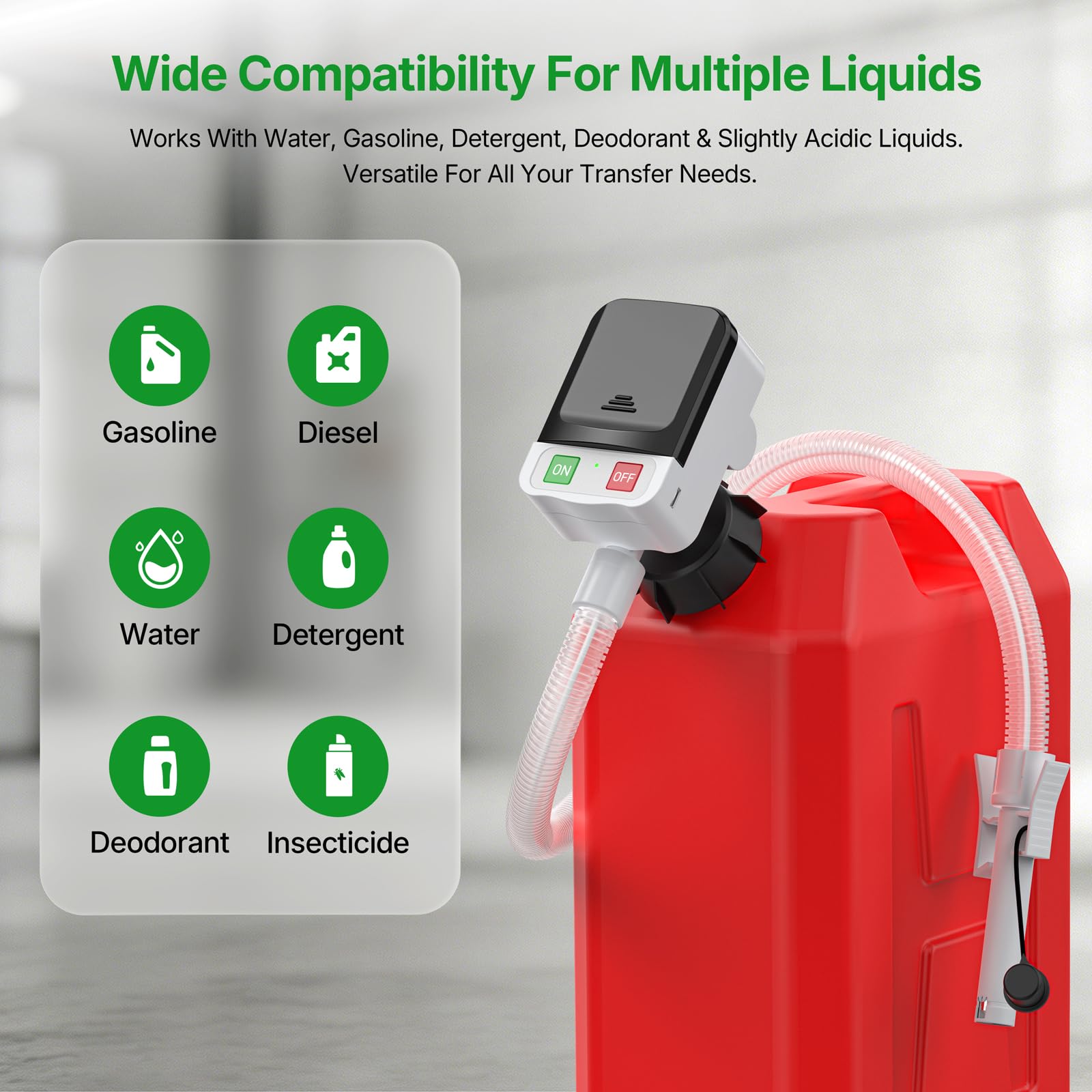 sowhat pump filling a lawnmower tank showing cleaner, faster refueling