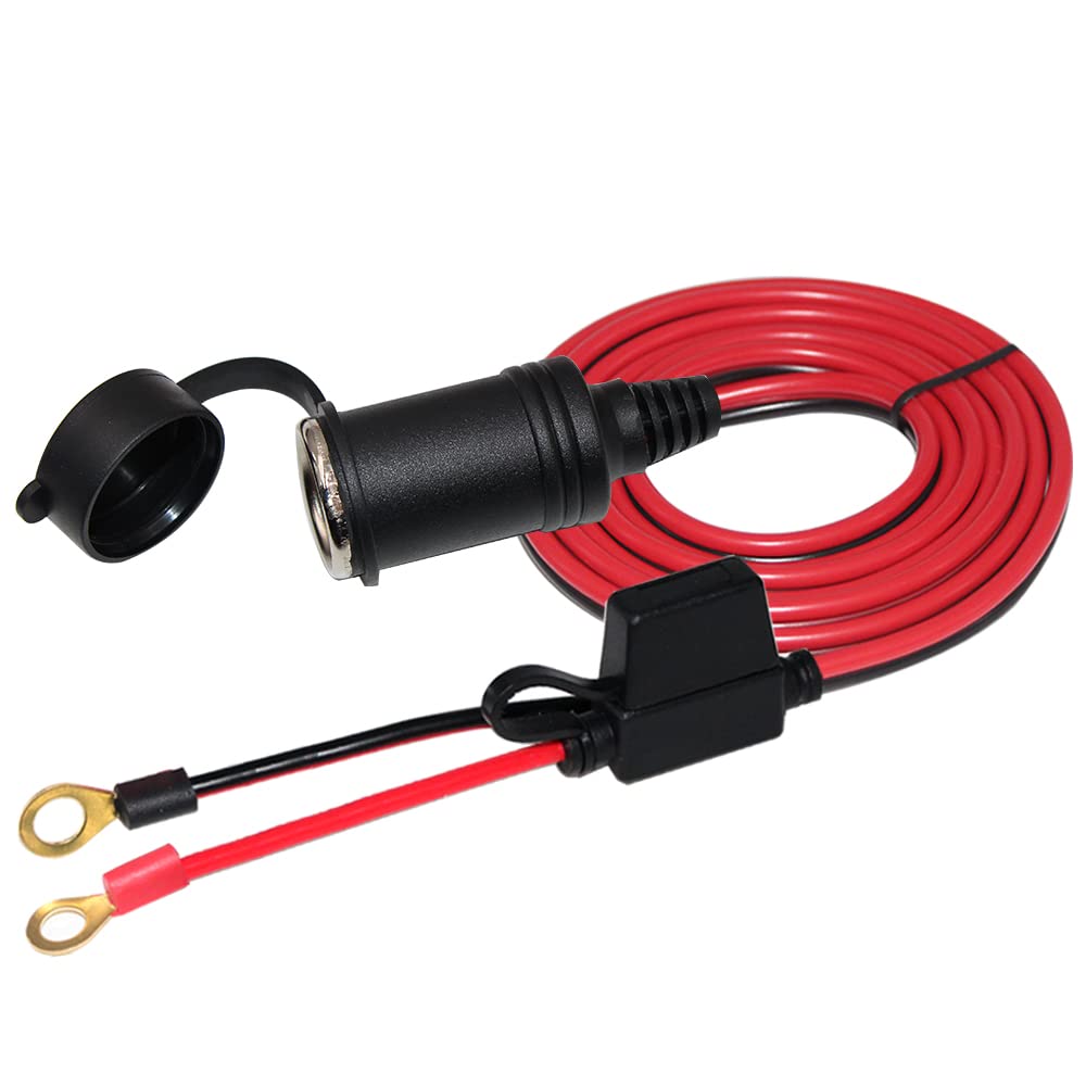 SPARKING harness installed on boat battery for direct 12V access