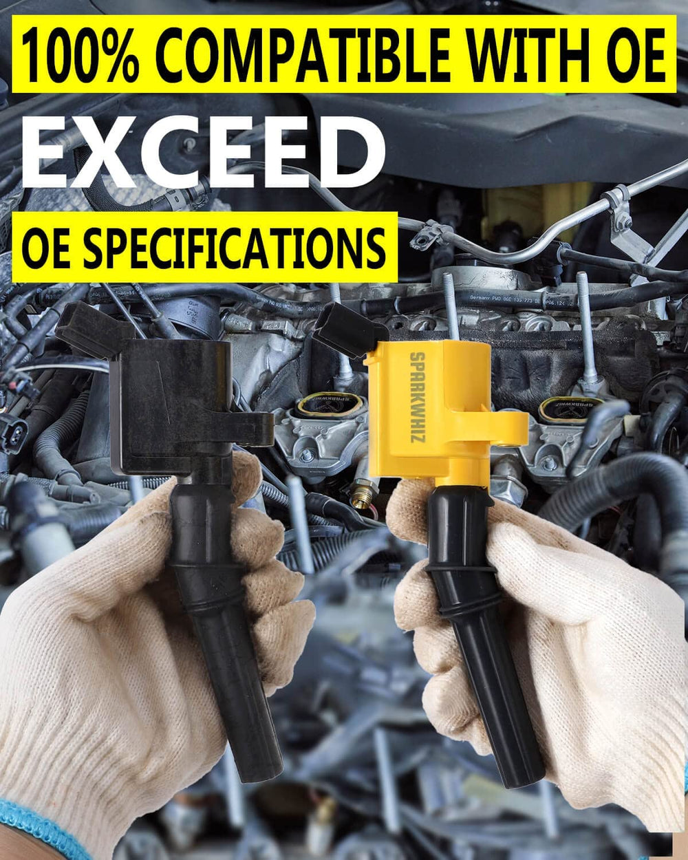 SPARKWHIZ thick silicone boot detail illustrating improved sealing and reduced arcing