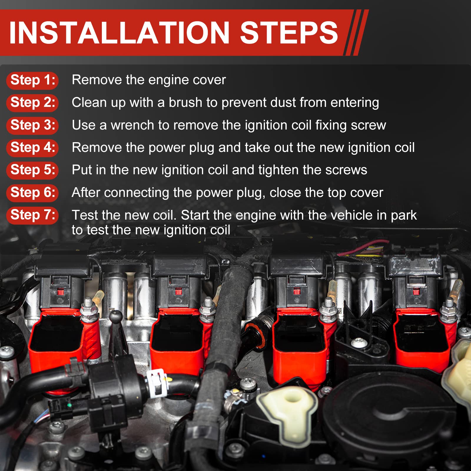 SPARKWHIZ installed in engine bay showing improved ignition consistency