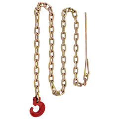SPARKWHIZ front view of winch choker chain kit showing components and compact storage benefit