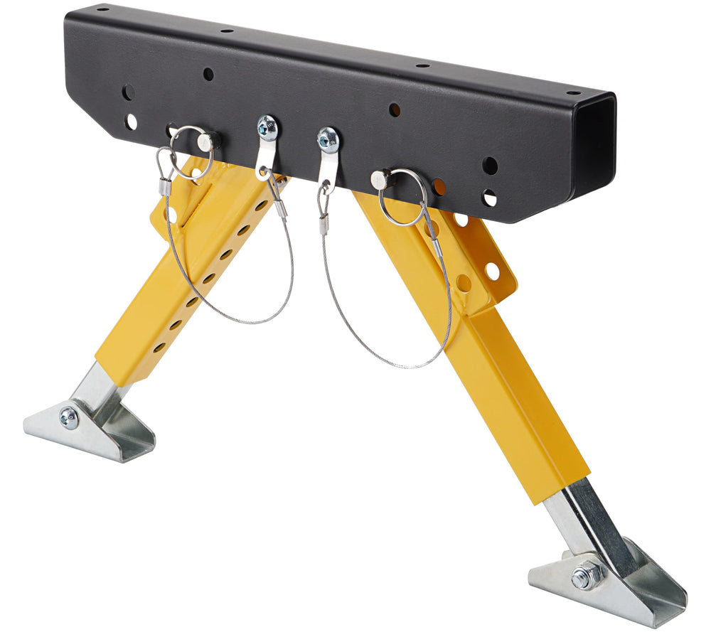 SPARKWHIZ front view on camper steps showing stable entry benefit