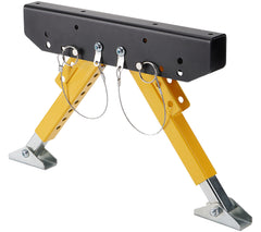 SPARKWHIZ front view on camper steps showing stable entry benefit
