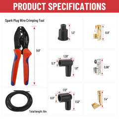 SPARKWHIZ black rubber boots detail protecting terminals from moisture