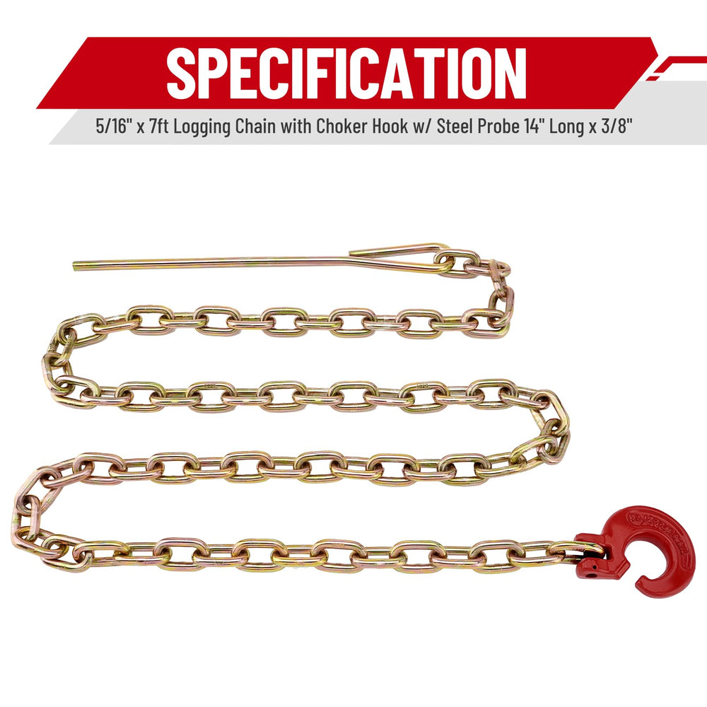SPARKWHIZ chain next to measuring tape illustrating 7ft length for accurate size reference