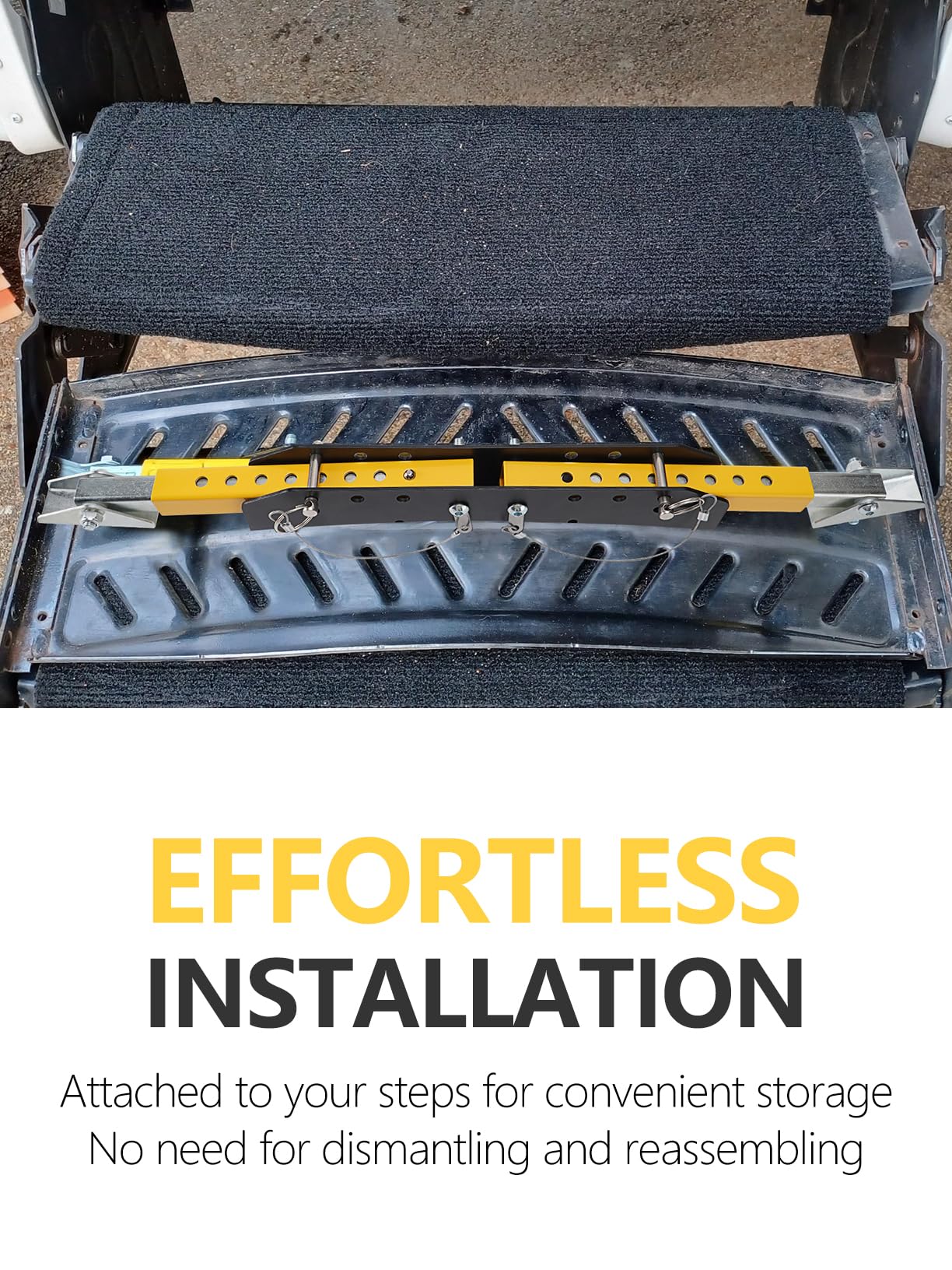 SPARKWHIZ underside bracket and fasteners ensuring secure mount