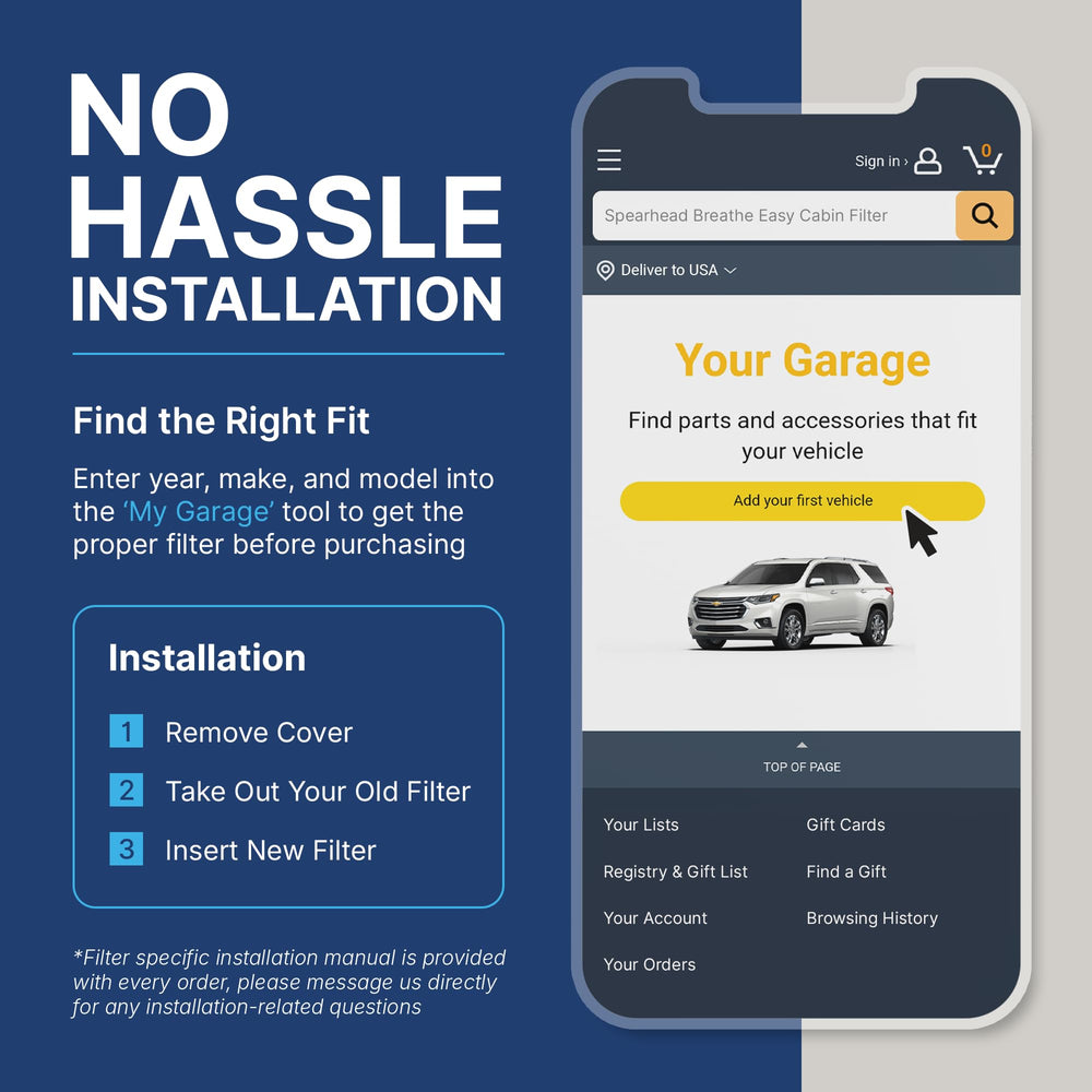 SPEARHEAD installation manual with basic tools for easy DIY swap