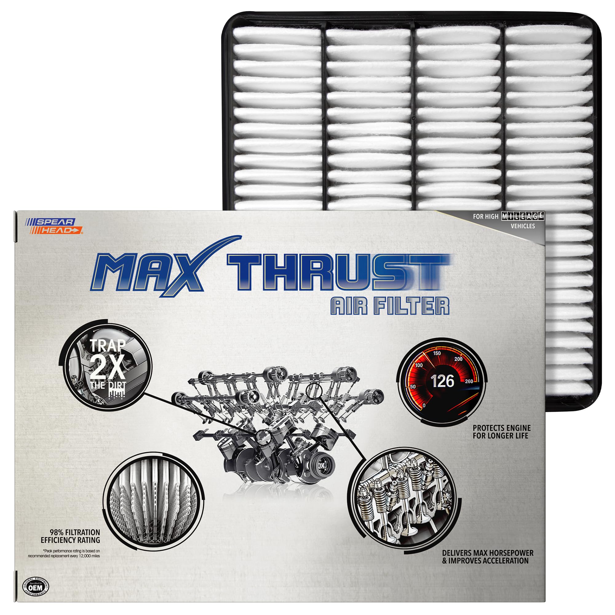 SPEARHEAD front view showing MT-343 packaging and immediate fitment benefit