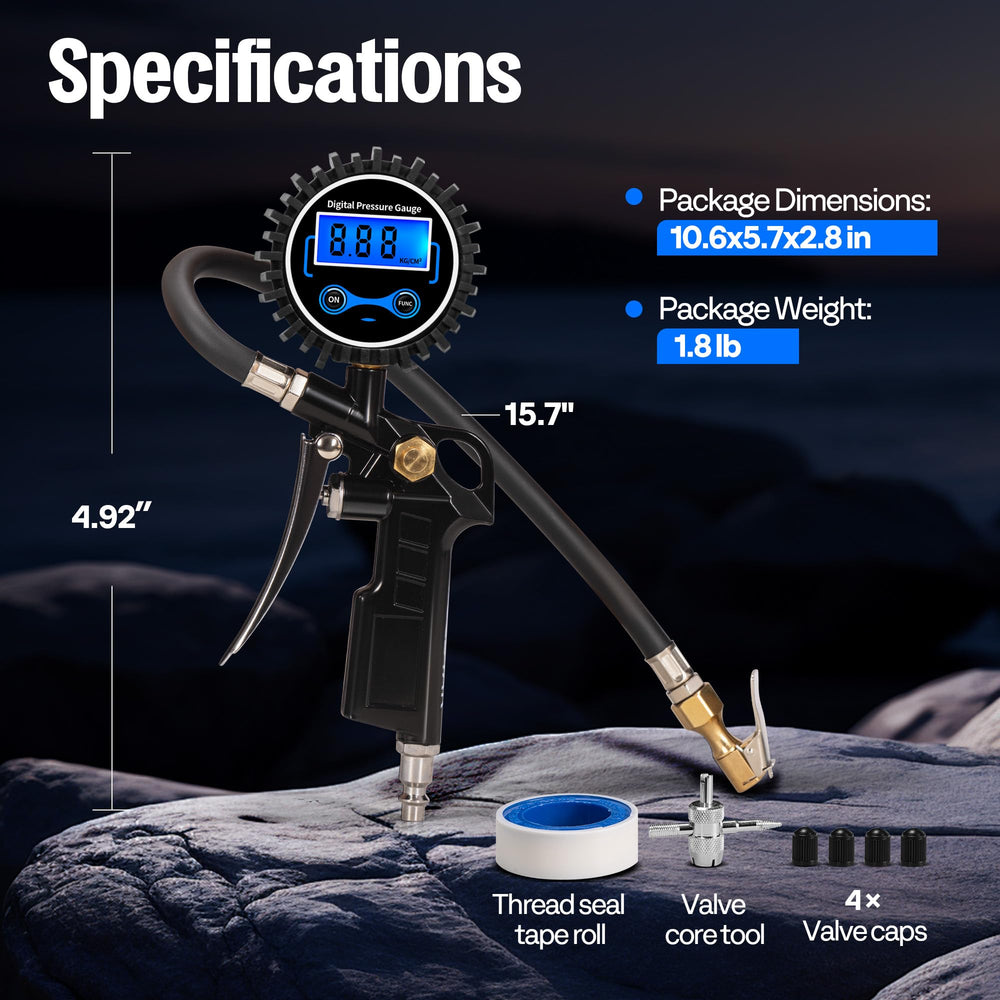 SPECSTAR rubberized grip and brass body highlighting durable construction