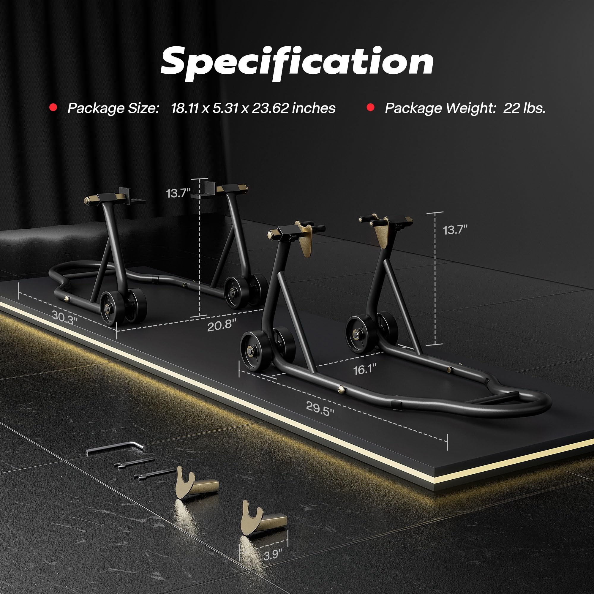 SPECSTAR size comparison with ruler showing scale for compatibility checking