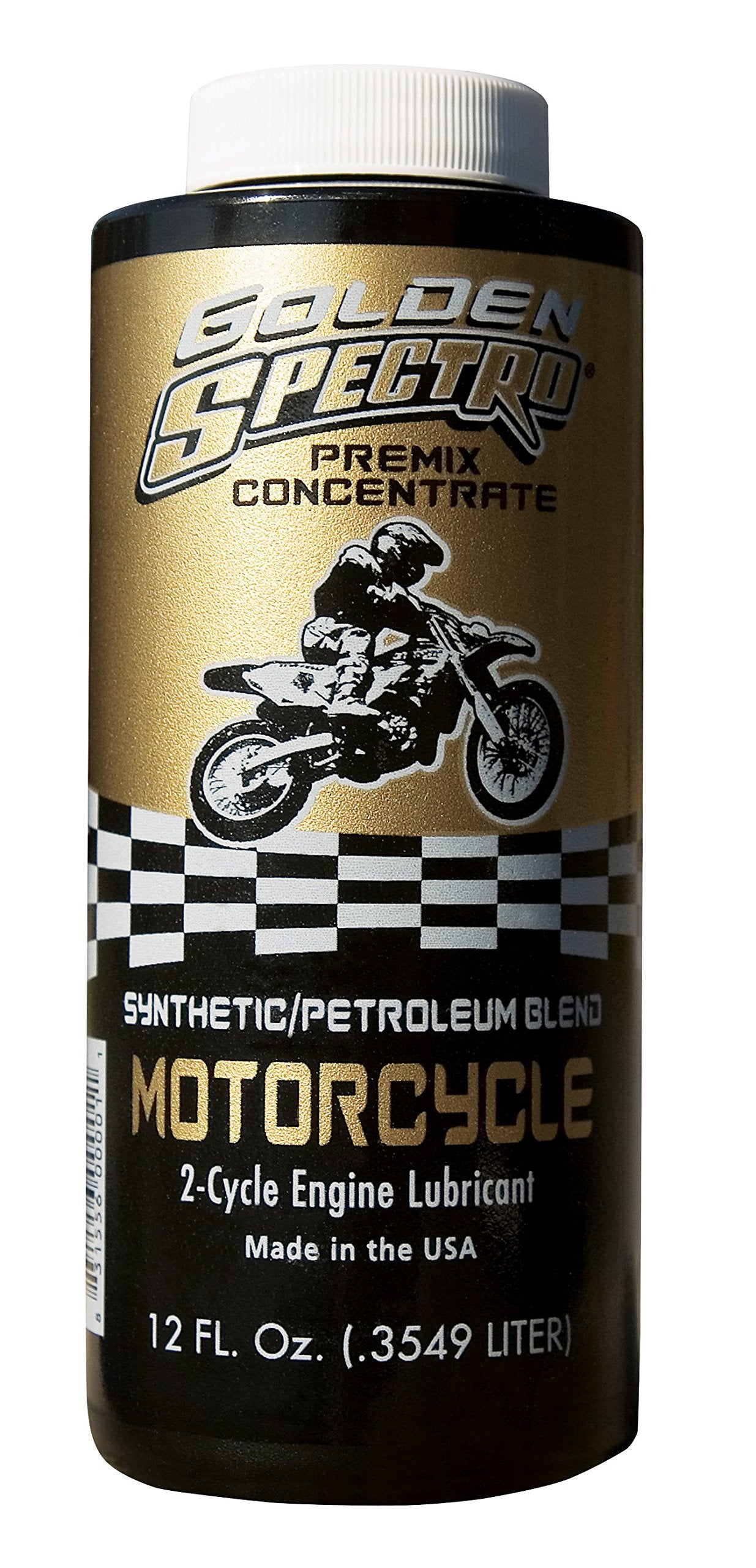 Spectro Oil front label showing product name and 12 oz size benefit of clarity