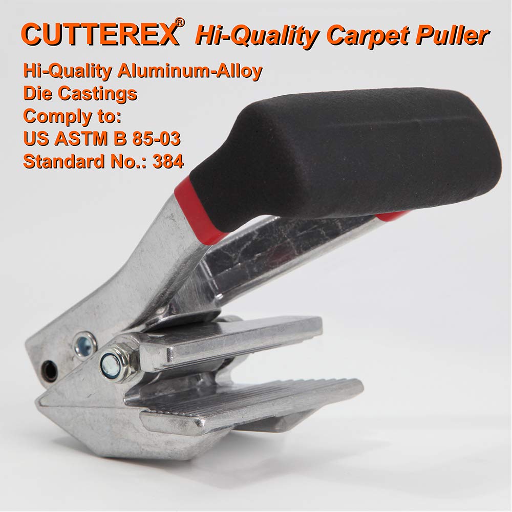 SPEED FORCE CUTTEREX serrated jaws close-up demonstrating secure carpet bite