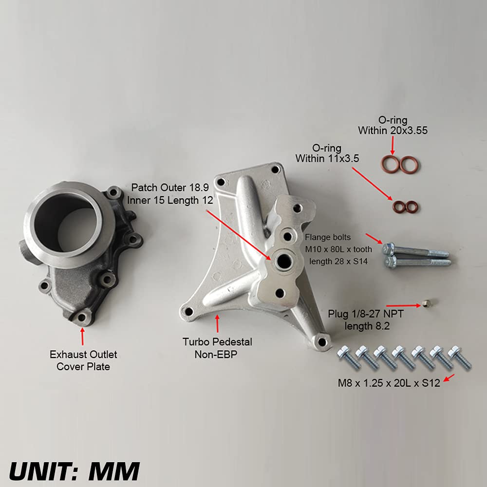 SPELAB size comparison next to ruler showing compact fitment for 7.3L Powerstroke