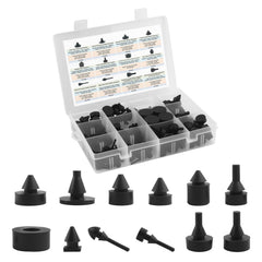SPGICRM front packaging showing 162-piece rubber bumper kit and organized tray for quick selection