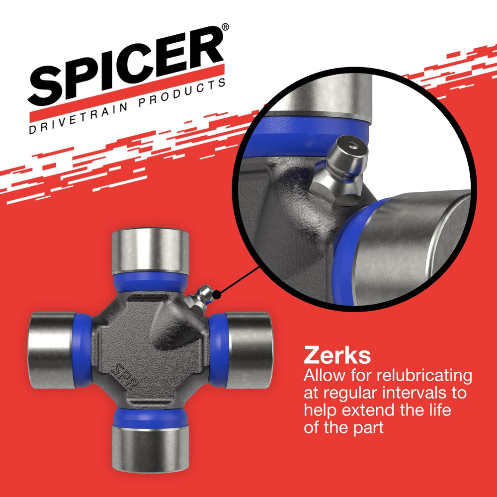 Spicer 5-134X installed on driveshaft demonstrating application-ready fit and reliability