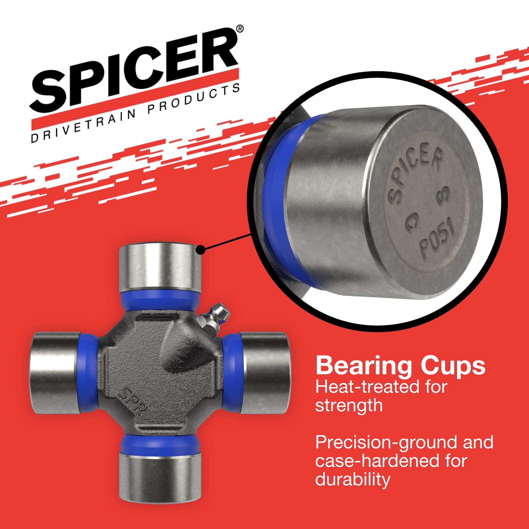 Spicer grease nipple detail enabling routine lubrication
