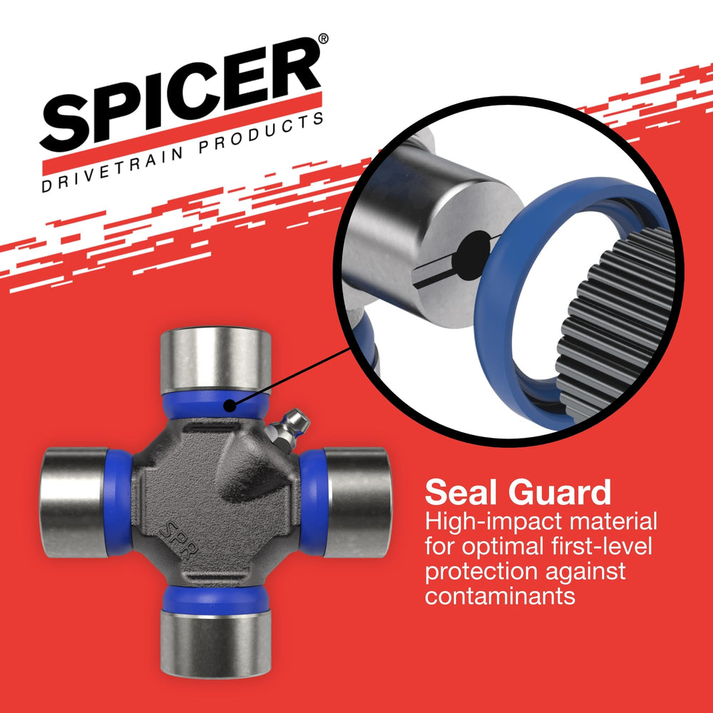 Spicer installed on driveshaft illustrating direct replacement benefit