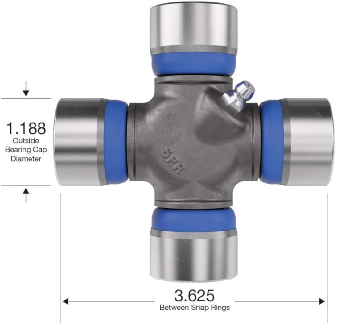Spicer outside snap ring retention view showing reliable retention benefit