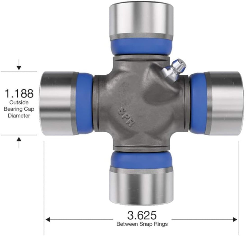 Spicer outside snap ring retention view showing reliable retention benefit