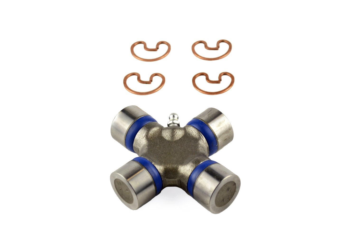 Spicer U-joint close-up of 1.062-inch bearing cap revealing durable machining benefit