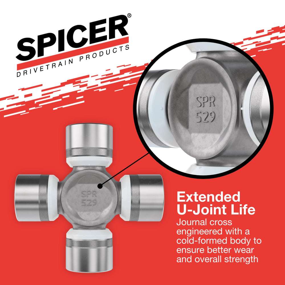 Spicer stamped markings and part number for authenticity verification