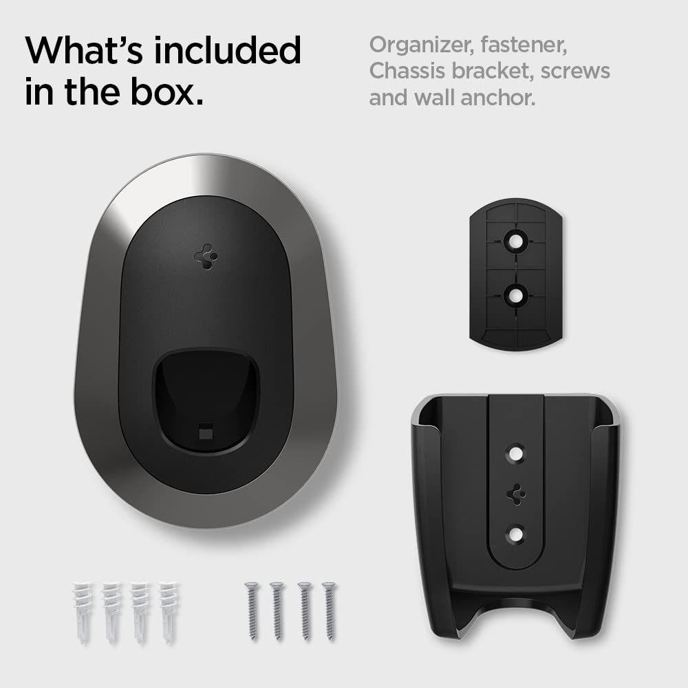 Spigen Bespoke cable wrapped around mount showing reduced wear and organized benefit