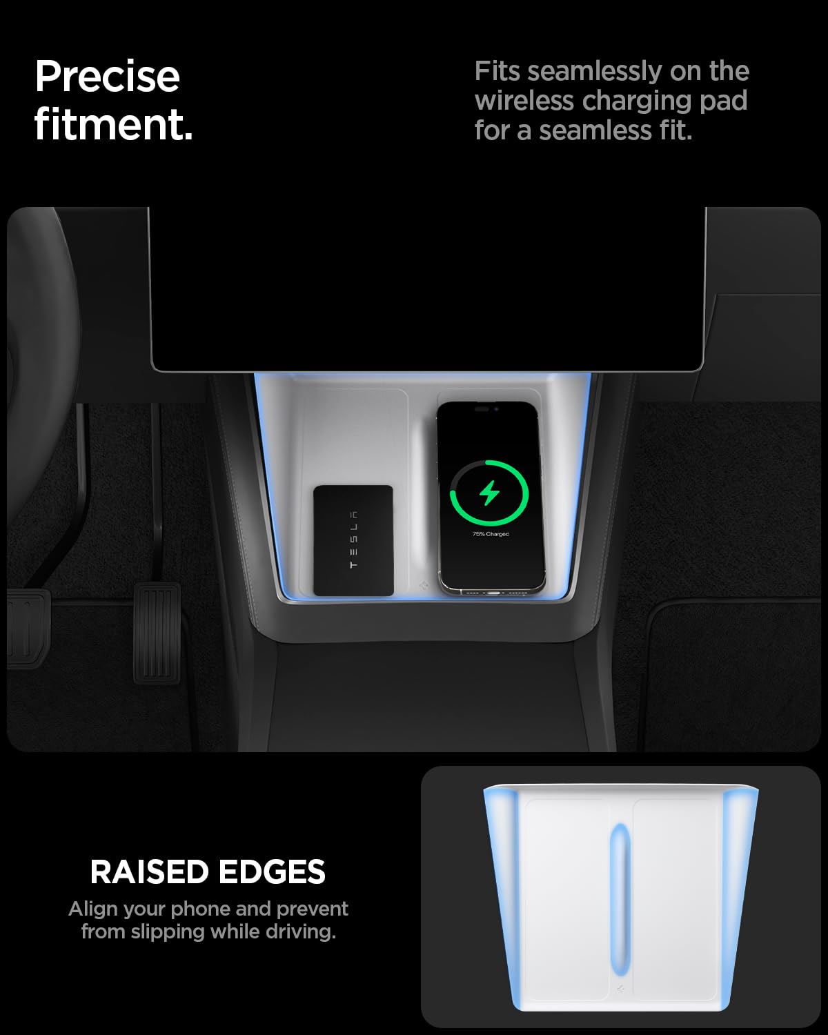 Spigen label shot showing compatibility with Model Y Juniper and YL