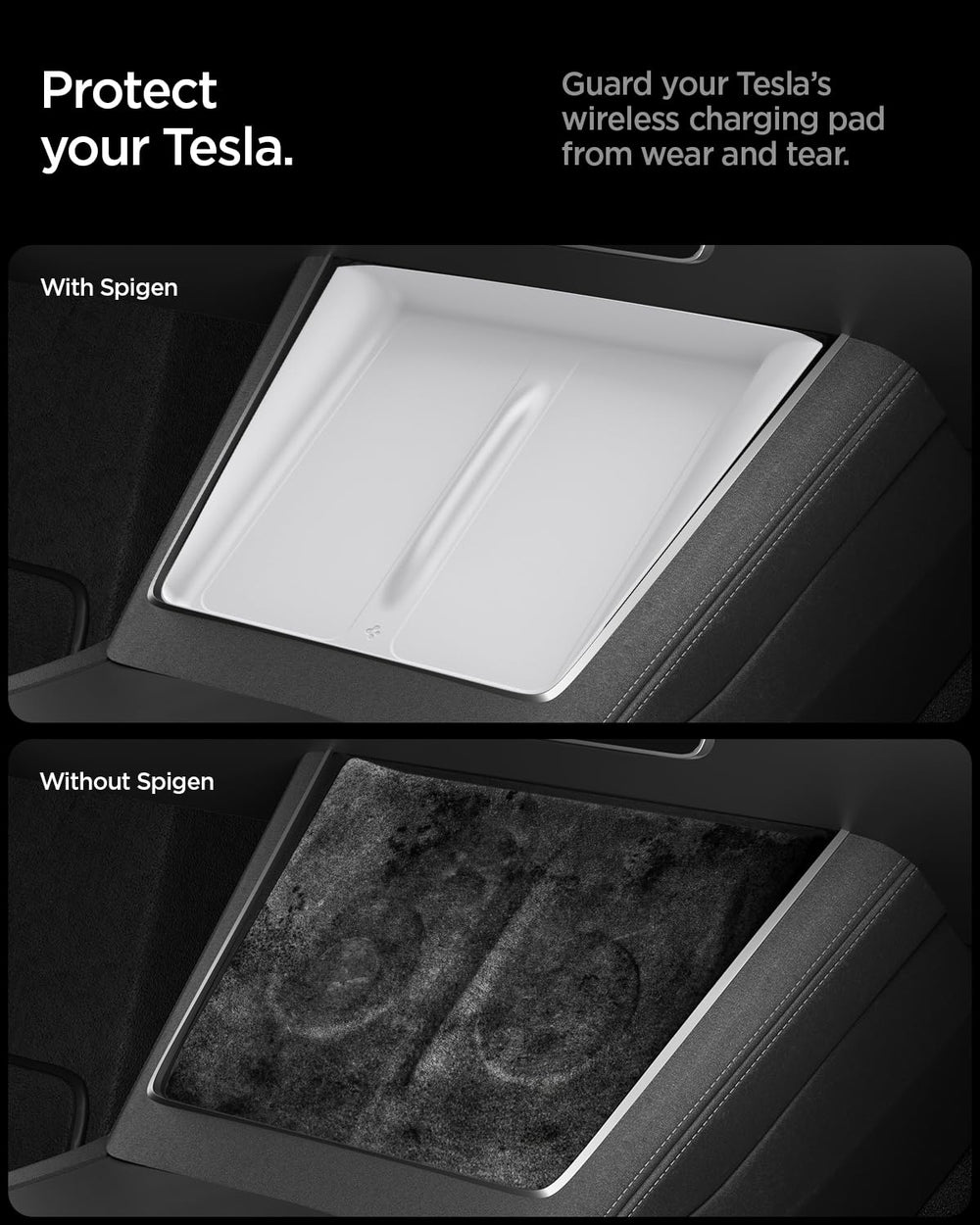 Spigen installed in Tesla Model Y Juniper showing seamless, factory look