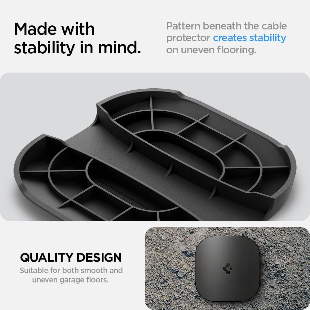 Spigen protector used with Gen 3 Wall Connector demonstrating compatibility benefit