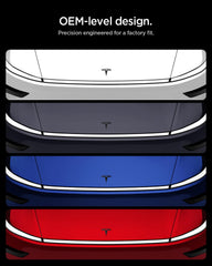 Spigen emblem installation kit components showing tools and template for precise alignment