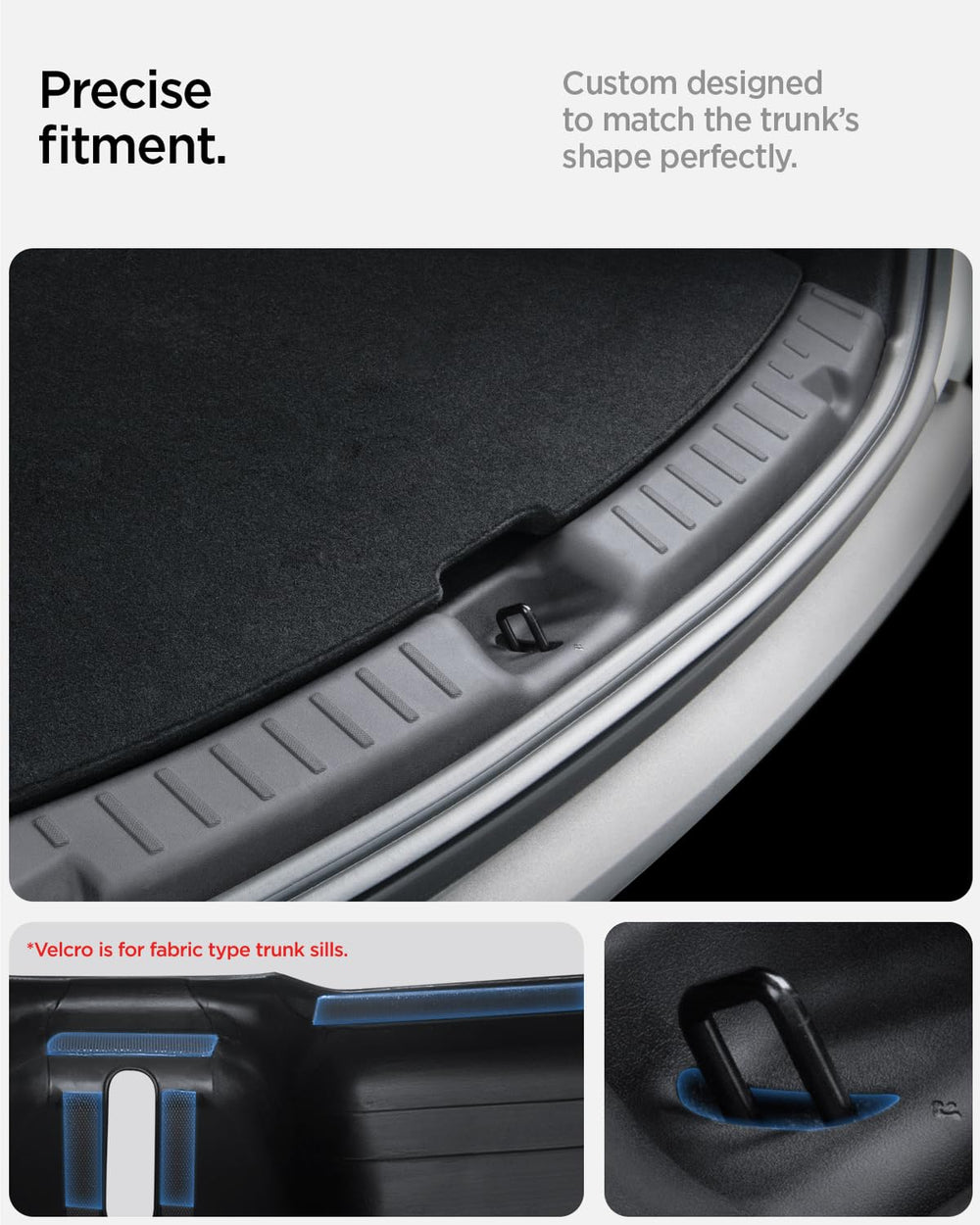 Spigen guard installed in Tesla Model Y Juniper showing near-factory appearance