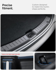 Spigen guard installed in Tesla Model Y Juniper showing near-factory appearance
