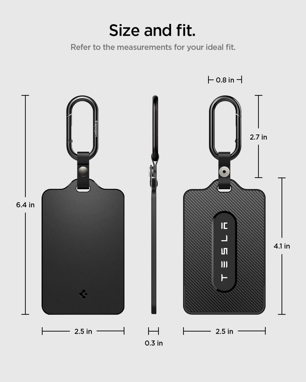Spigen holder clipped on bag showing everyday carry convenience benefit