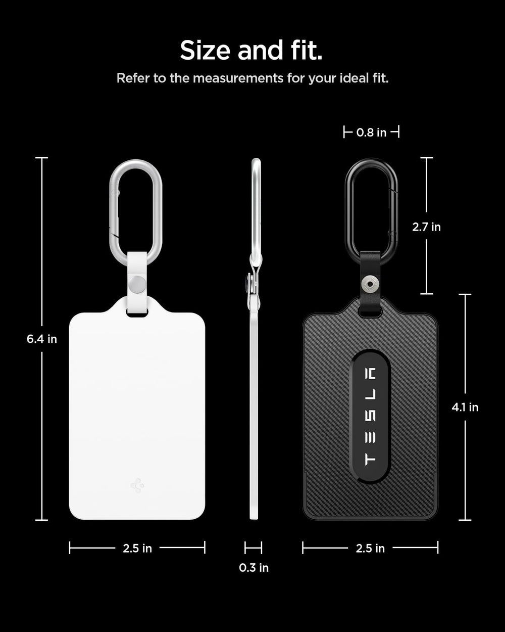 Spigen lifestyle image on a car console demonstrating neat storage and everyday protection
