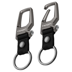 Spigen Life front view showing compact key clip and slim profile for portability